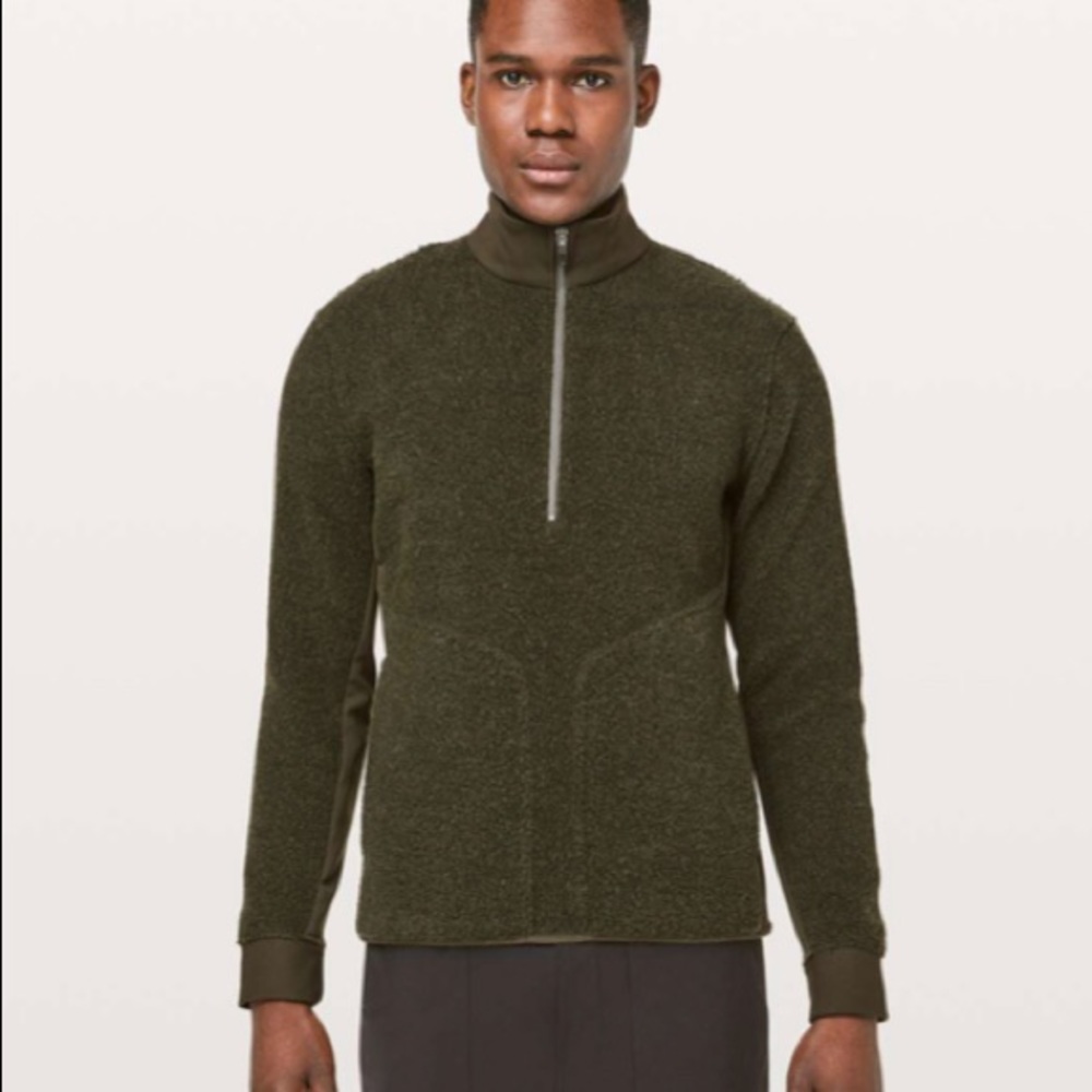 Lululemon Teddy Tundra Trek 1/2 Zip - Dark olive